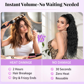 Rosooi wavy curls with bounce for versatile styling options