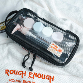 Rough Enough gift-ready clear bag, ideal for travel gifts