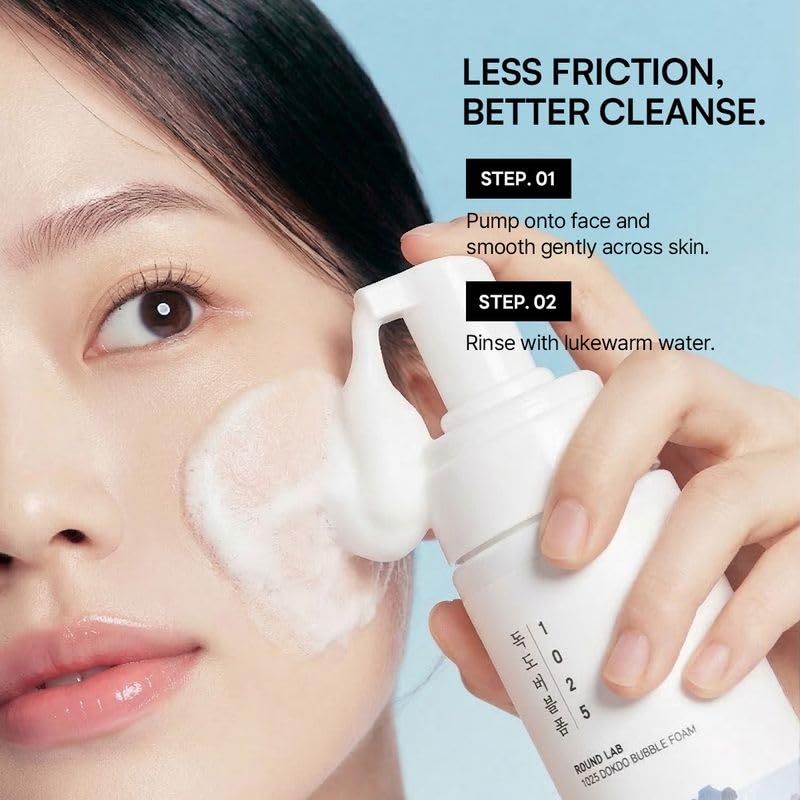 Round Lab 1025 Dokdo dermatologist-tested badge visible on packaging.