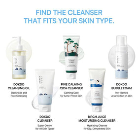 Round Lab 1025 Dokdo fragrance-free label highlighting sensitive-skin friendly formula.