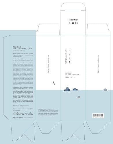Round Lab 1025 Dokdo packaging shot showcasing compact travel-friendly design.
