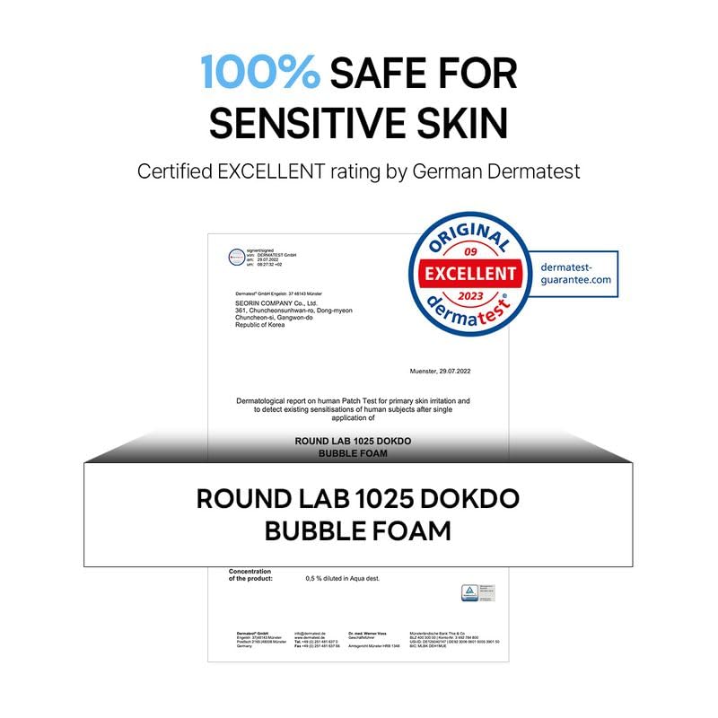 Round Lab 1025 Dokdo plant extracts with centella, green tea, bergamot for calm skin.