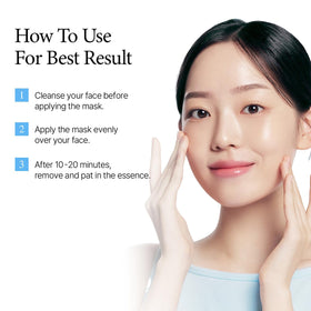 ROUND LAB 1025 Water Gel Mask ready for layering with serums and moisturizers.
