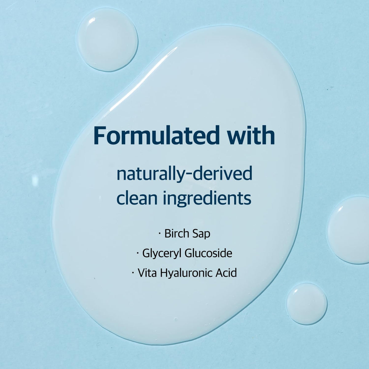 ROUND LAB Birch Juice Serum texture close-up highlighting a light, fast-absorbing hydration.