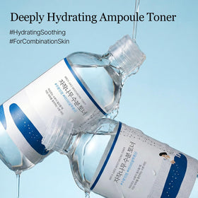 ROUND LAB Birch Juice Toner being poured for quick facial hydration