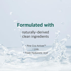 ROUND LAB Pine Calming Cica Pad hyaluronic acid hydration concept visual