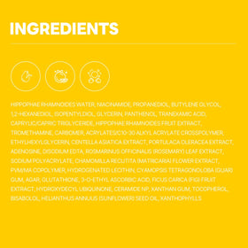 ROUND LAB Vita Niacinamide Serum label features vitamin tree fruit extract