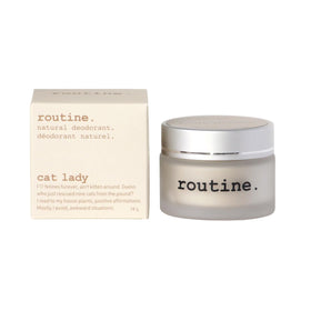 Routine Cat Lady deodorant application underarm for all-day comfort.