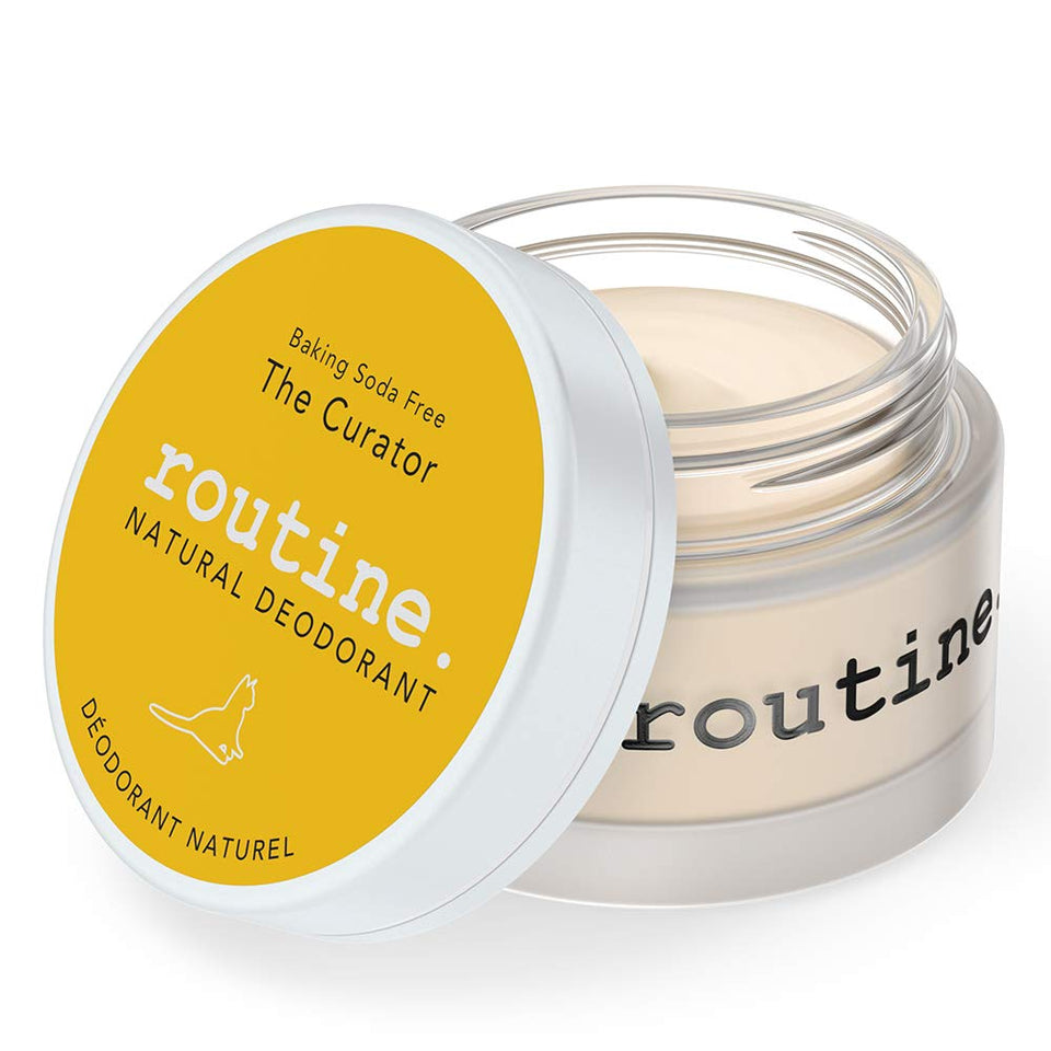 Routine Curator deodorant cream jar for daily underarm protection