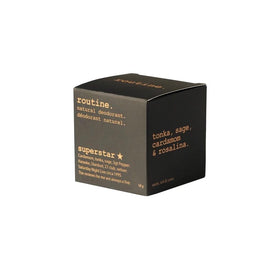 Routine Superstar application-dime-size-amount demonstrates easy, targeted use on underarms.