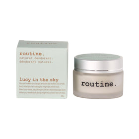 Routine vegan classic deodorant formula with no beeswax for a smooth, mild feel.