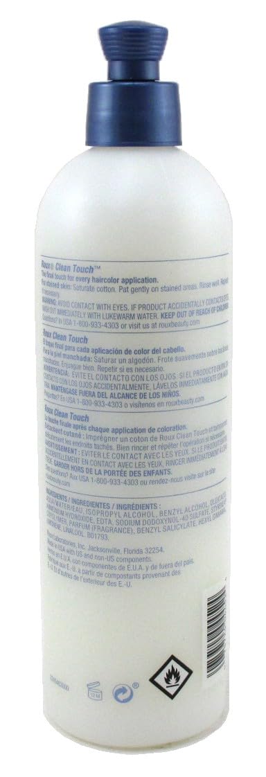 Roux Clean Touch on skin stains in action, offering gentle cleansing