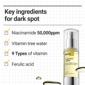 ROVECTIN Vita Dark Spot Serum ingredient label highlighting Vitamin Tree extract.
