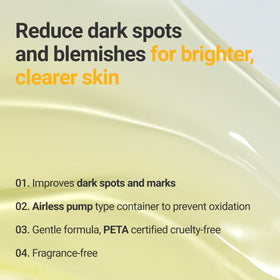 ROVECTIN Vita Dark Spot Serum skin swatch demonstrating non-sticky feel.