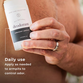 Rowe Casa Organics deodorant packaging in recyclable container