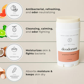 Rowe Casa Organics natural deodorant ingredients highlight a skin-friendly formula