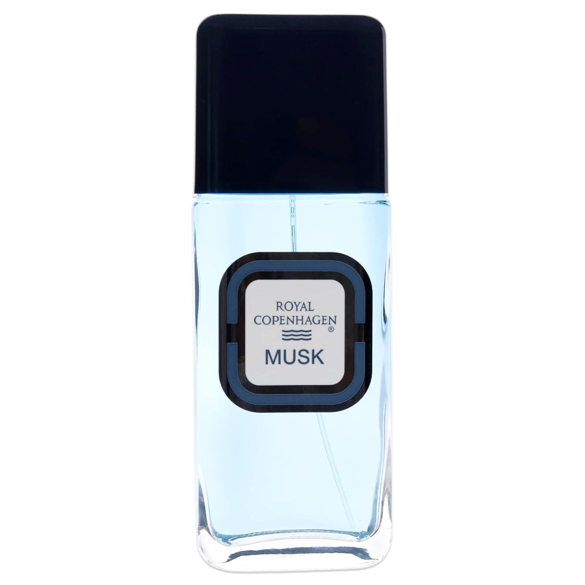 Royal Copenhagen Musk bottle front view, a timeless masculine fragrance for daily wear.