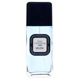 Royal Copenhagen Musk bottle front view, a timeless masculine fragrance for daily wear.