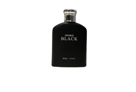 Royal Fragrance Double Black spray in hand, quick scent boost for daily wear.