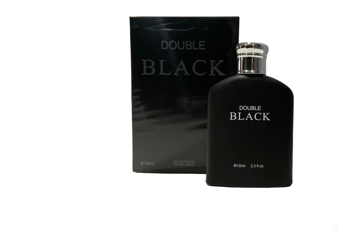 Royal Fragrance Double Black on wood shelf, ready for everyday use.