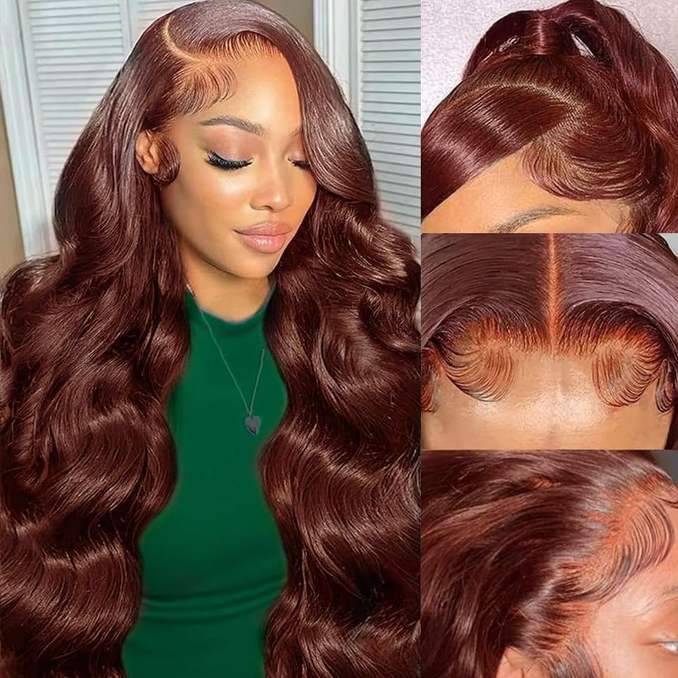 Royal Lady 28 inch body wave wig with 13x6 HD lace front for natural parting