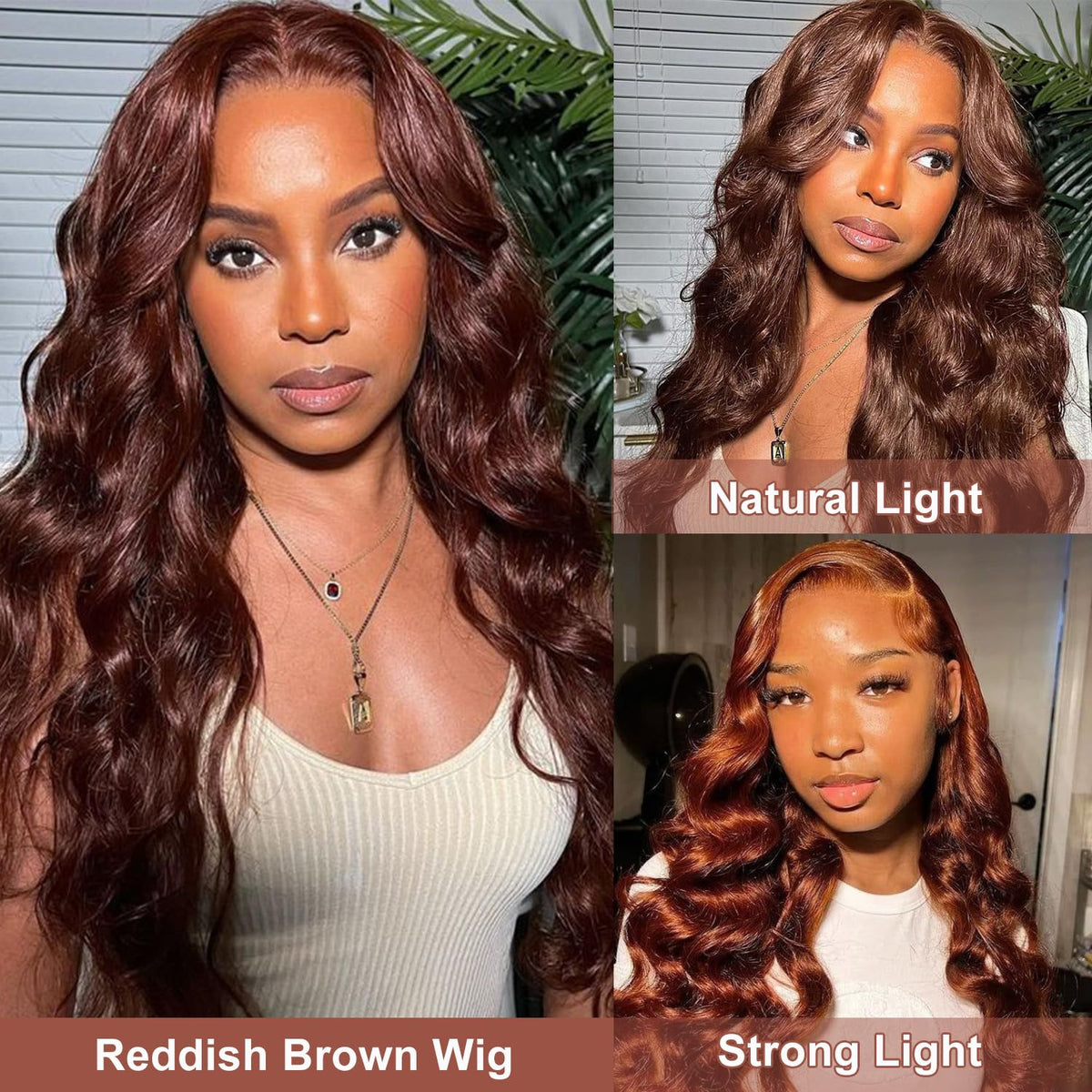 Royal Lady auburn brown wig cap 22.5 medium with adjustable straps