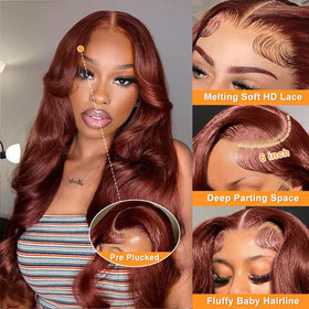 Royal Lady pre-plucked baby hairs wig with bleached knots for realistic hairline