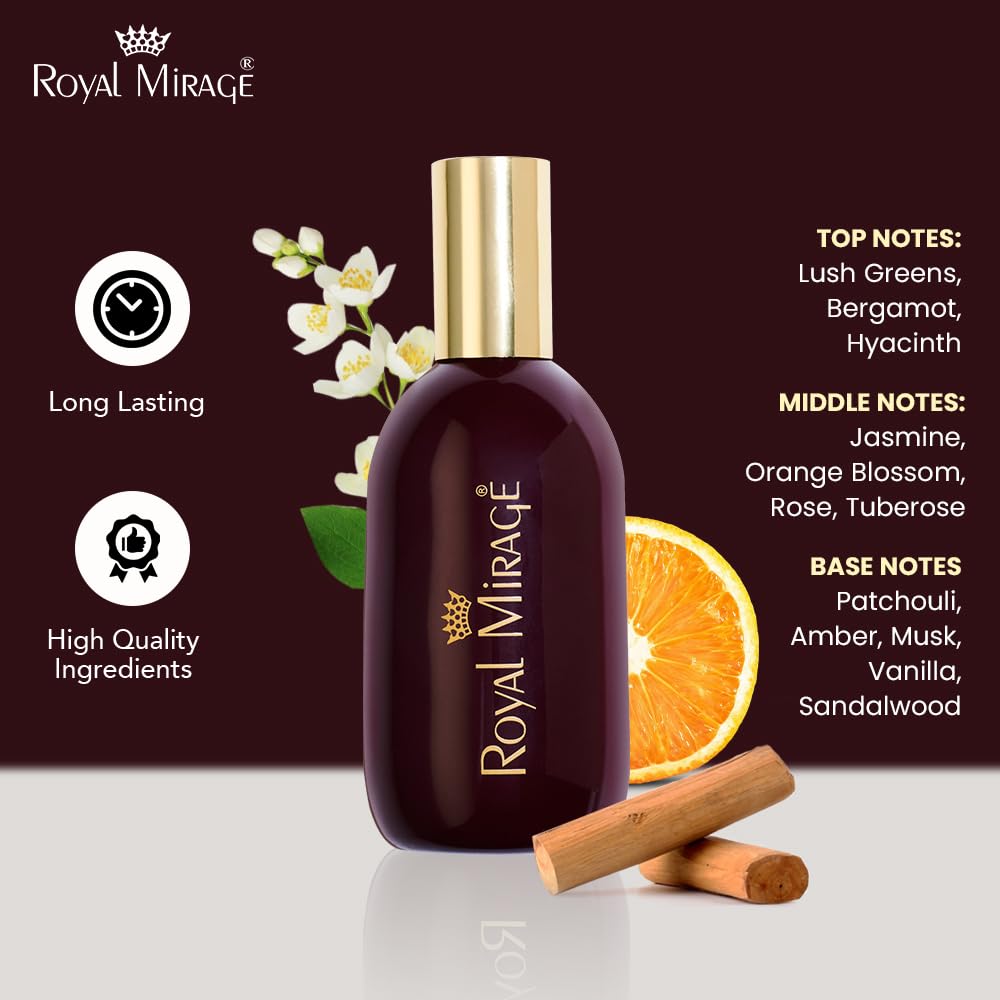Royal Mirage Original EDC bottle side angle highlighting premium packaging.