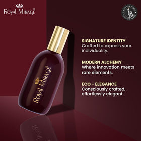 Royal Mirage Original EDC label detail revealing heritage-inspired notes.