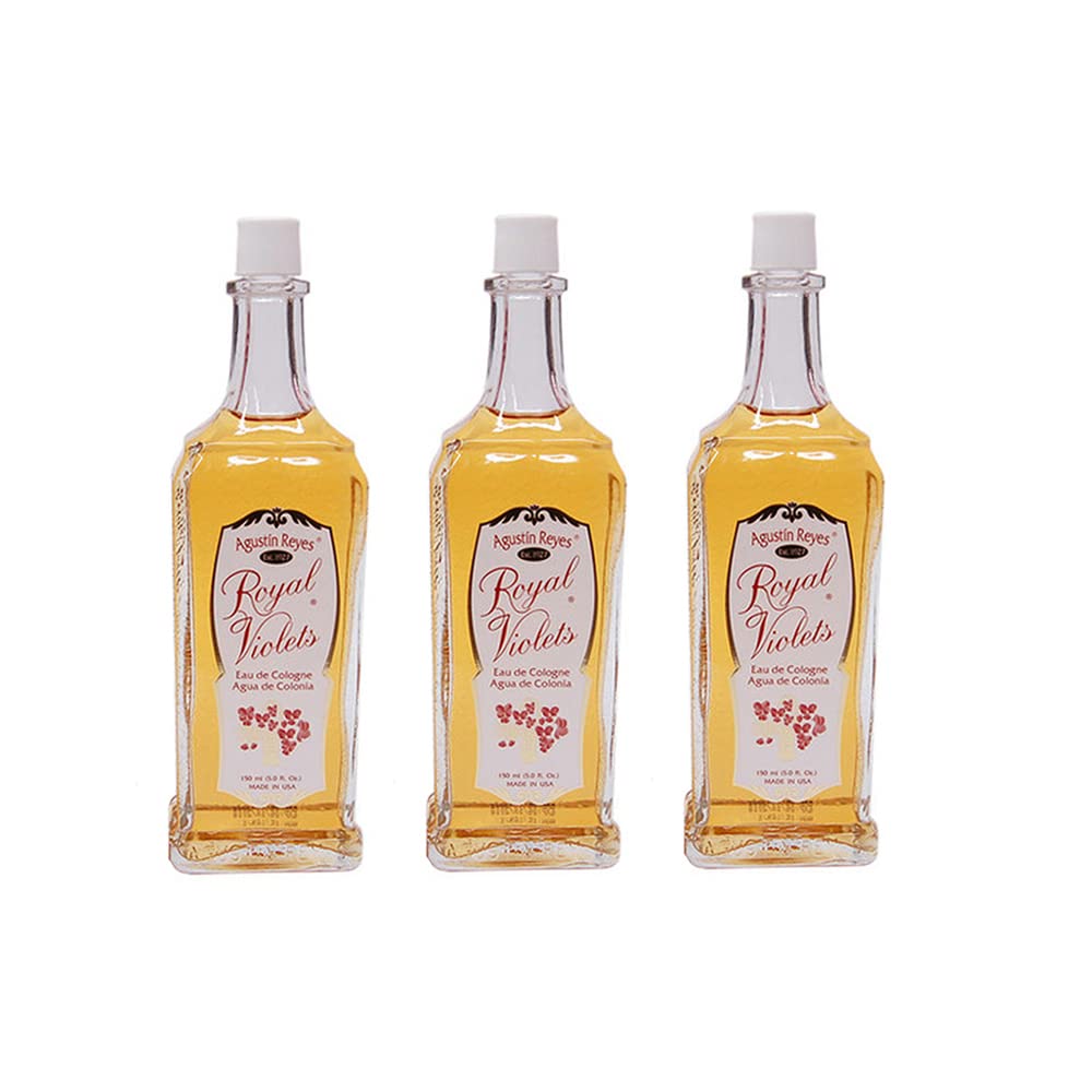 Royal Violets pack of 3 bottles, front view, ideal for family use.