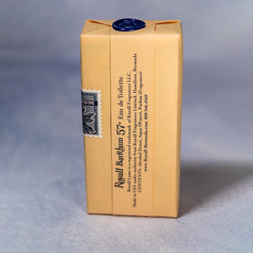 ROYALL LYME Bayrhum 57 outer packaging highlighting premium masculine presentation