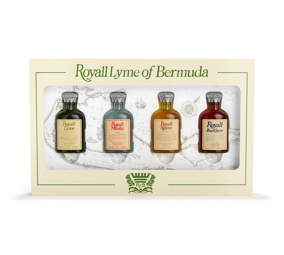 Royall Lyme Bermuda Collection 10ml bottle pour for travel.