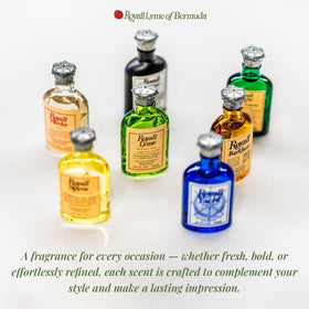 Royall Lyme Bermuda Collection travel case with 10ml bottles.
