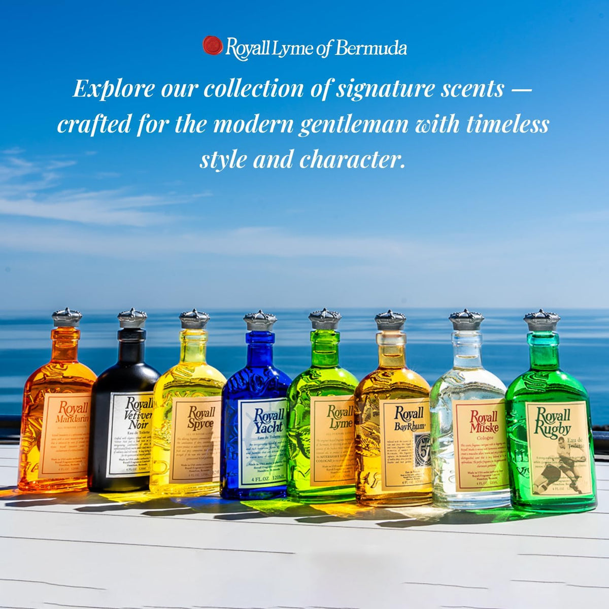Royall Lyme Bermuda-inspired moment ideal for romantic evenings outdoors.
