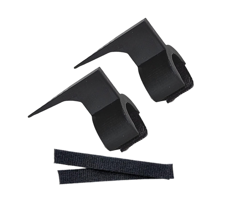 Royalty Headwear Braid Aid on hand demonstrates easy-part creation.
