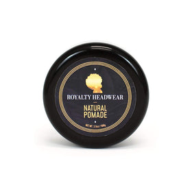 Royalty Headwear Natural Wave Pomade jar close-up showing silky texture