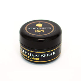 Royalty Headwear Natural Wave Pomade packaging with natural ingredients list