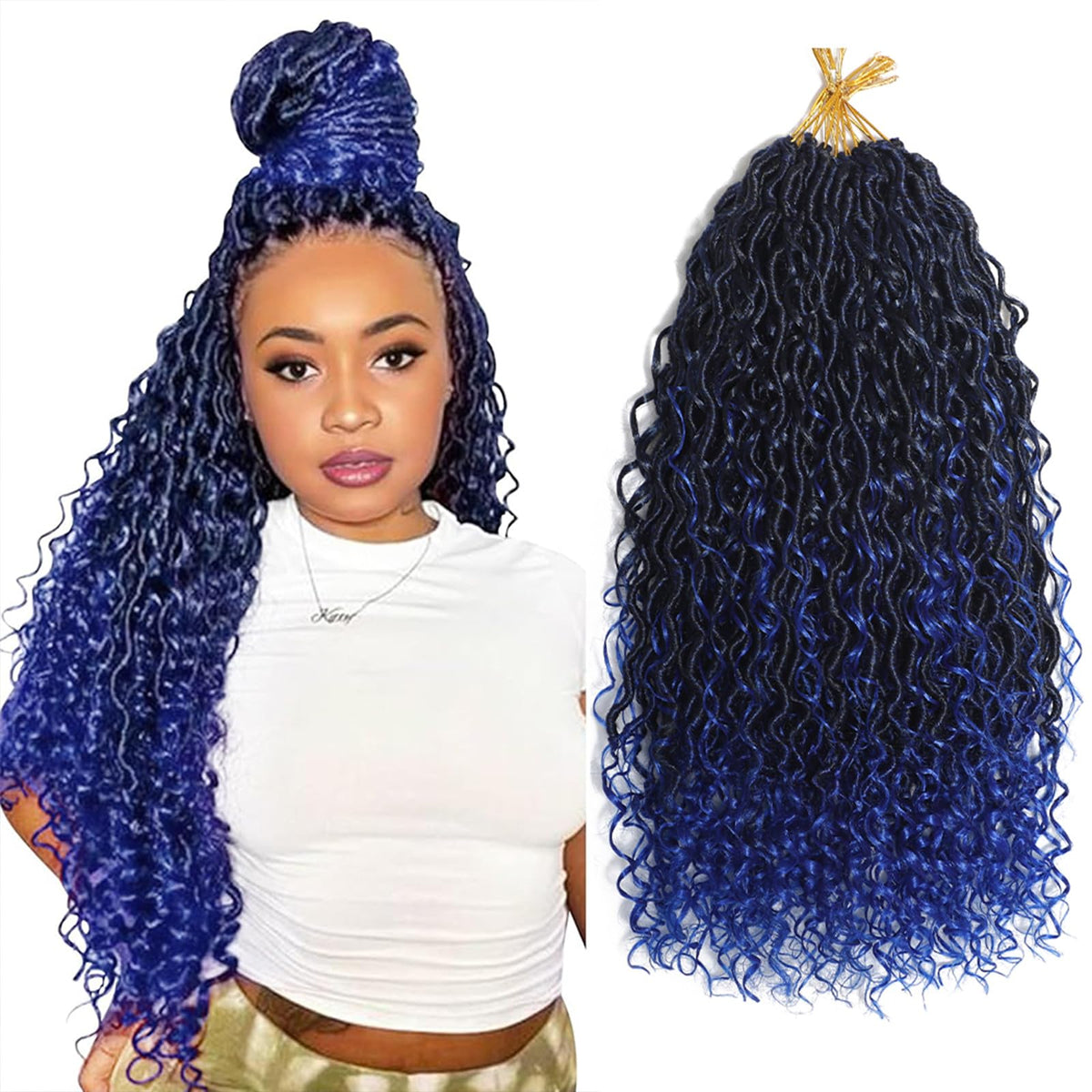 ROYAWIG blue 1B color option for bold versatile style