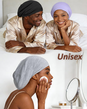 ROYBENS daily-wear silk cap depicted for outdoor wind protection and quick styling