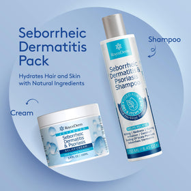 Roycederm psoriasis cream tube provides targeted scalp comfort for irritated areas.