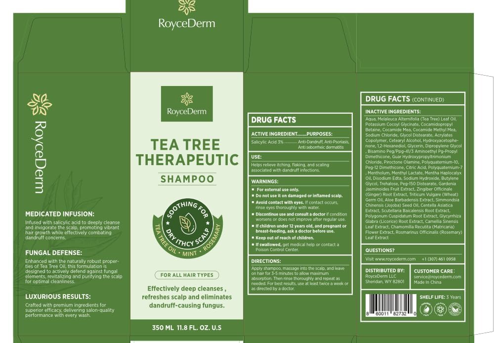 Roycederm scalp care routine setup on sink emphasizes ready-to-use system