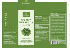Roycederm scalp care routine setup on sink emphasizes ready-to-use system