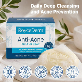 Roycederm sulfur soap offers long-lasting natural fragrance for daily use.