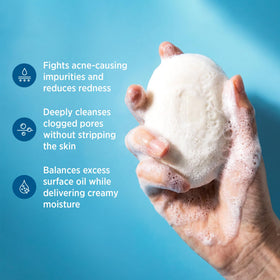 Roycederm sulfur soap tea tree oil infusion for refreshed, clean skin.