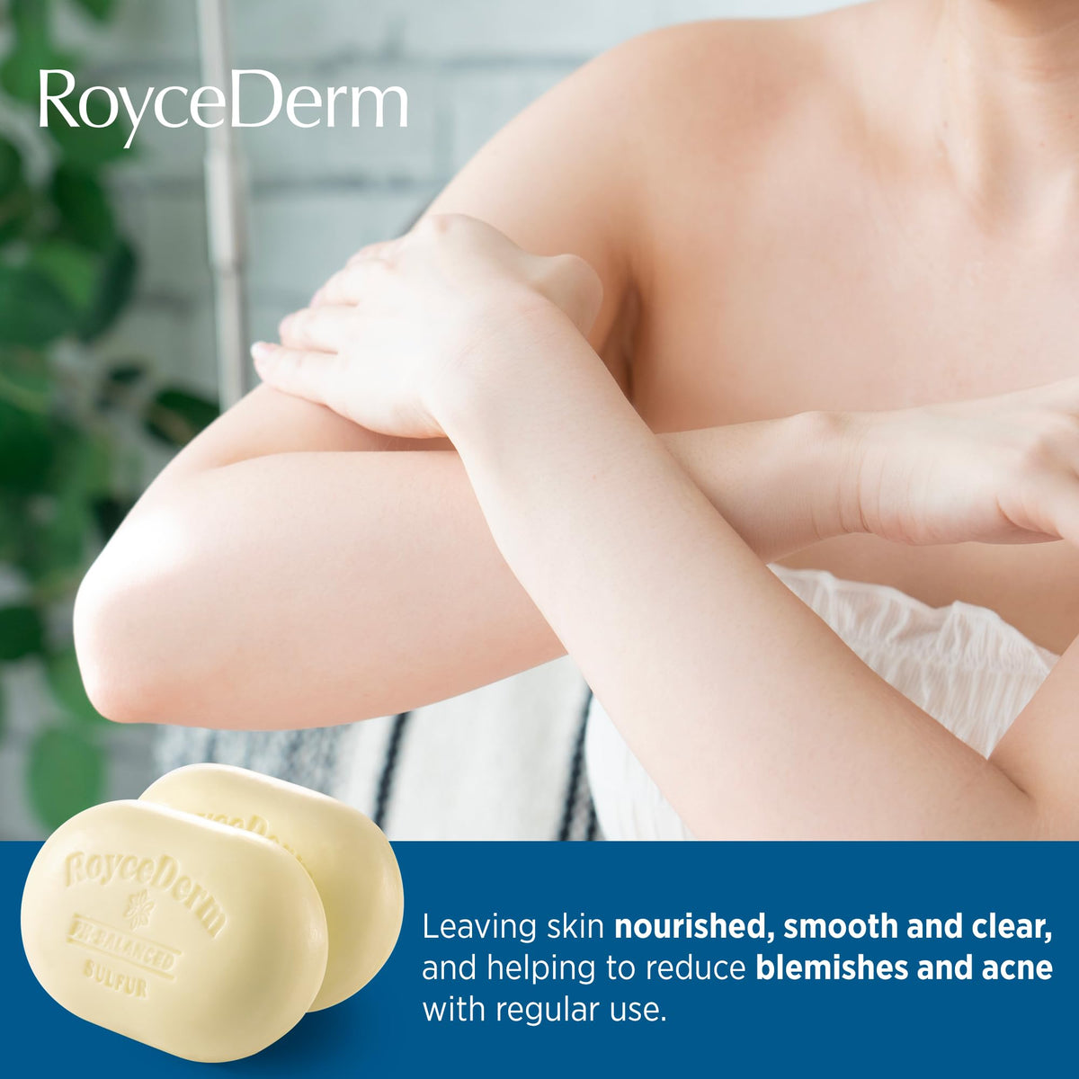 Roycederm sulfur soap with witch hazel for toning sensitive skin.