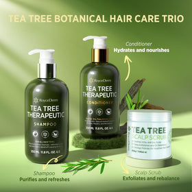 Roycederm tea tree antifungal shampoo delivers deep cleanse for scalp health