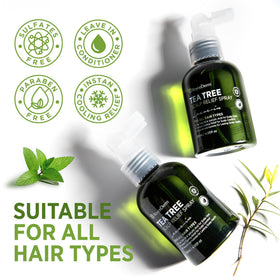 Roycederm Tea tree relief spray helps maintain moisture and balance.
