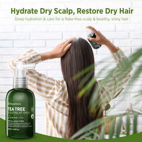 Roycederm Bottle with shampoo and spray duo demonstrates integrated scalp care.