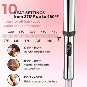 Rozamor flat iron features 3D floating plates for even heat.