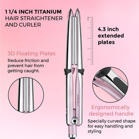 Rozamor negative ion technology adds shine during styling.